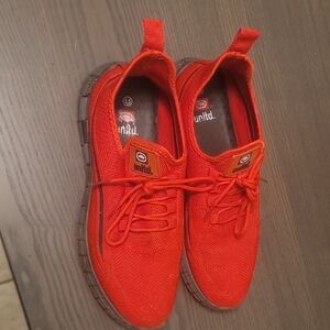 Red Sleek Low-Top Sneakers